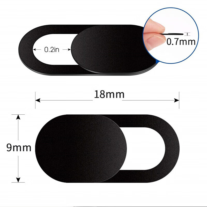 ESCASE Privacy Anti-Peeping Sticker, Phone Tablet Computer Camera Cover, Live Streaming Frontal Lens Anti-Spy Cover, Laptop Camera Shielding Sticker, Hacker Protection Privacy ES-CCO