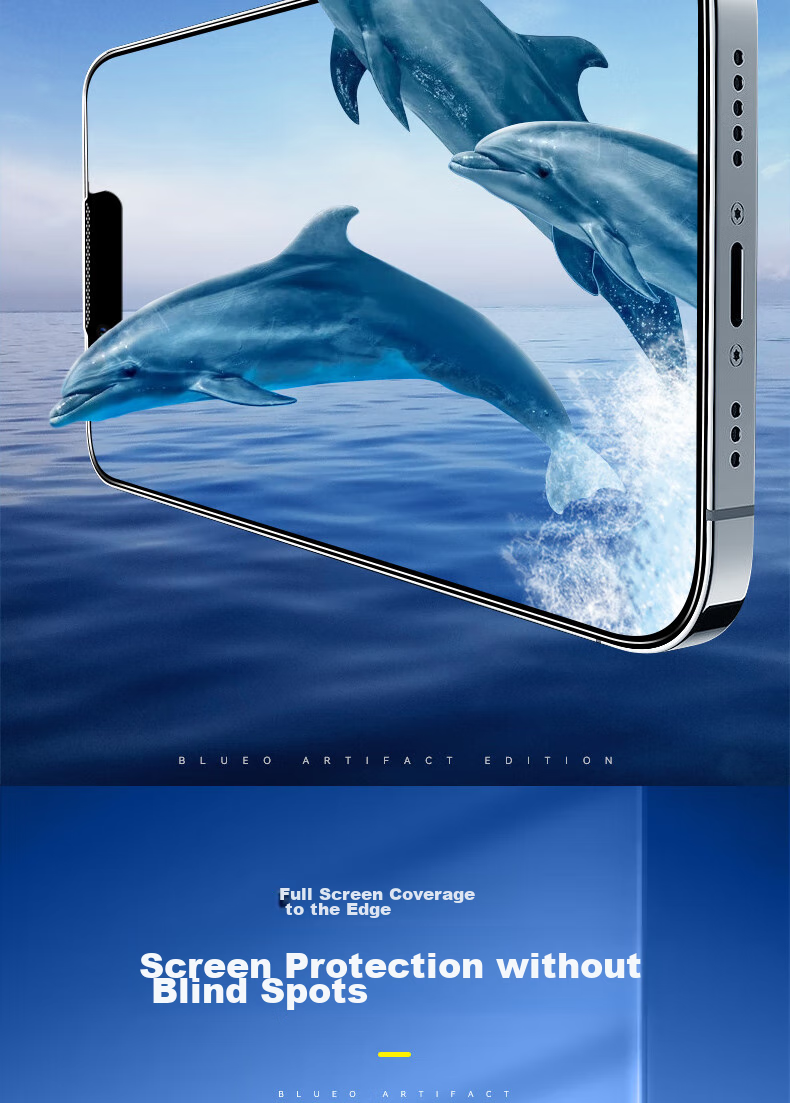 Lanxingxiansheng Tempered Glass Screen Protector for Apple IPhone 17e/13/13pro, Full Coverage Earpiece Thin Edge Anti-Dust Phone Film [Thin Edge Earpiece Dust-Proof] 10