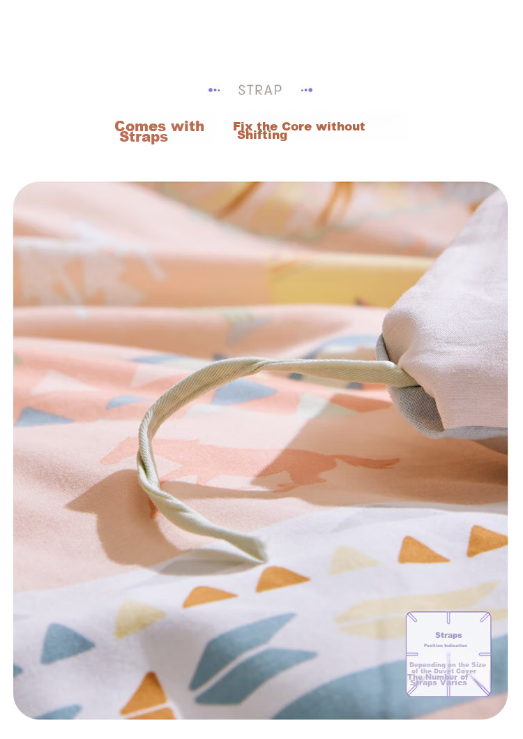 Luolaikids Three-Piece Set, Maternal And Infant Class A Pure Cotton Brushed Dormitory Single Bed Fitted Sheet, Duvet Cover, Pillowcase 16