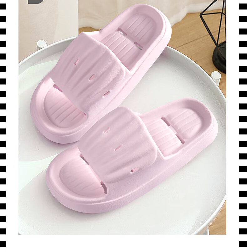 RENBEN Slippers for Men And Women, Couples' Home Bathroom Quick-Drying Water-Draining Slippers TX20001 Black 42-43 1