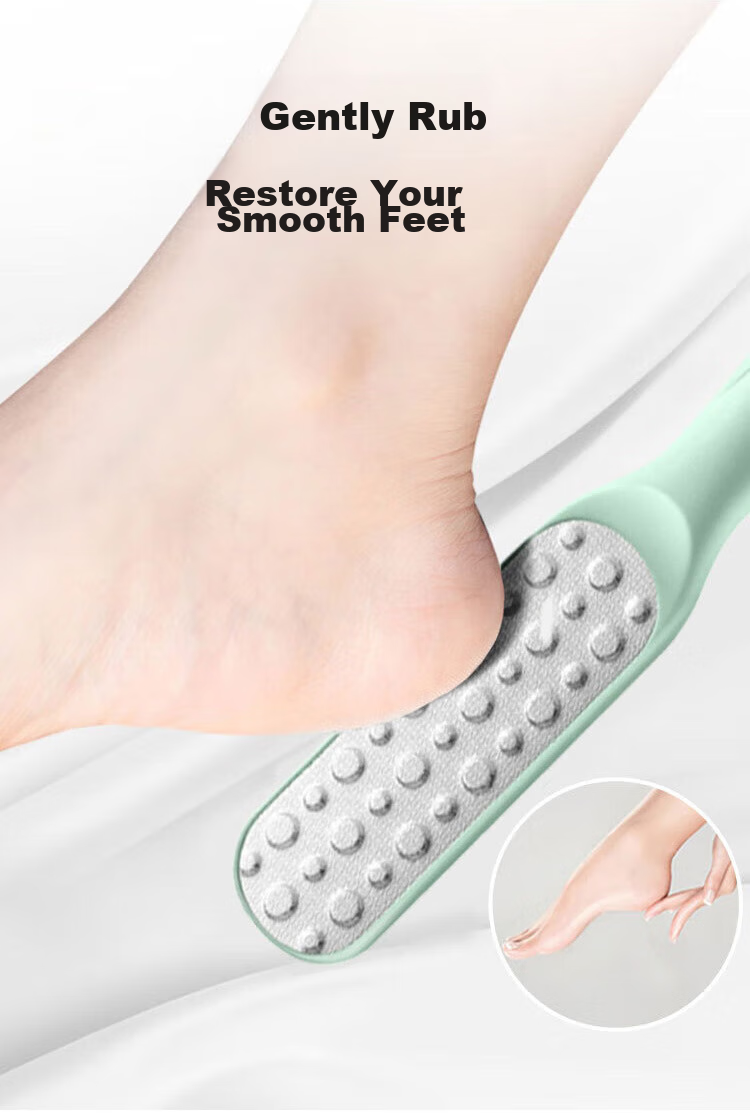 Baoshi Foot Scrubber And Pumice Stone Set, 2-Piece Kit for Removing Dead Skin And Calluses, Home Pedicure Tools, Durable Foot Care Device 7