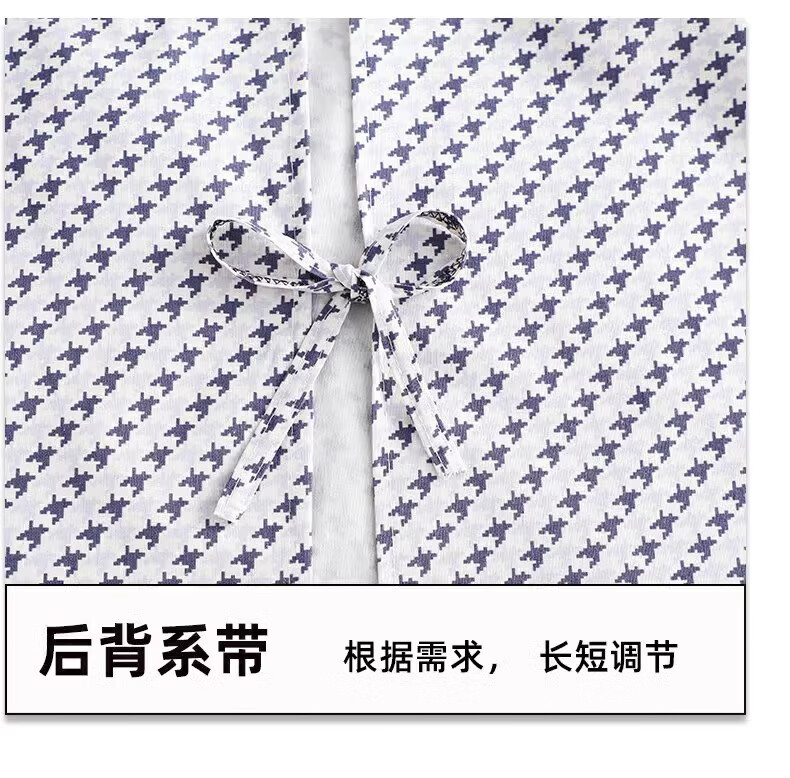 PINYU Long-Sleeve Apron, Kitchen Durable Oil-Proof Coverall, Washable Hand-Hanging Shoulder Apron, for Men And Women, Winter Household Chores, Cute Cat Design, Blue Color 8