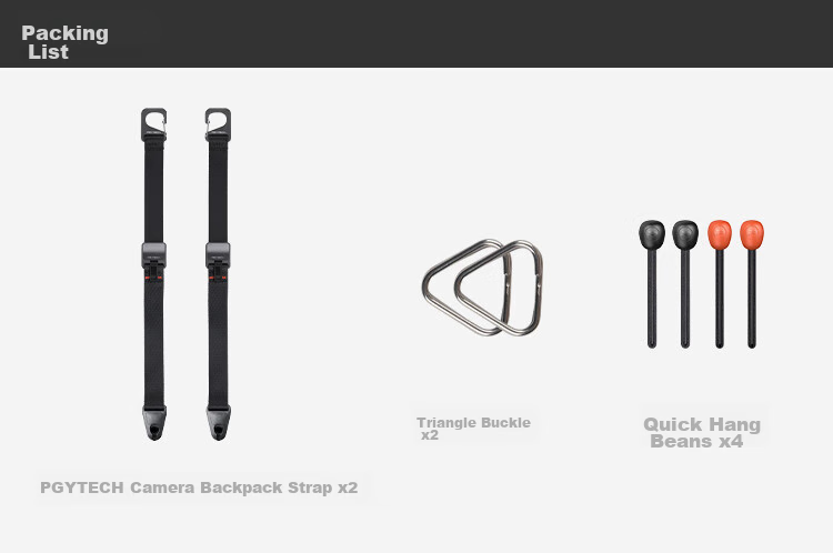 PGYTECH Dandelion Camera Backpack Strap, Photography Bag Camera Strap Accessory, Mirrorless And DSLR Camera Shoulder Strap Accessory, Suitable for Canon Sony Fuji Accessories 9