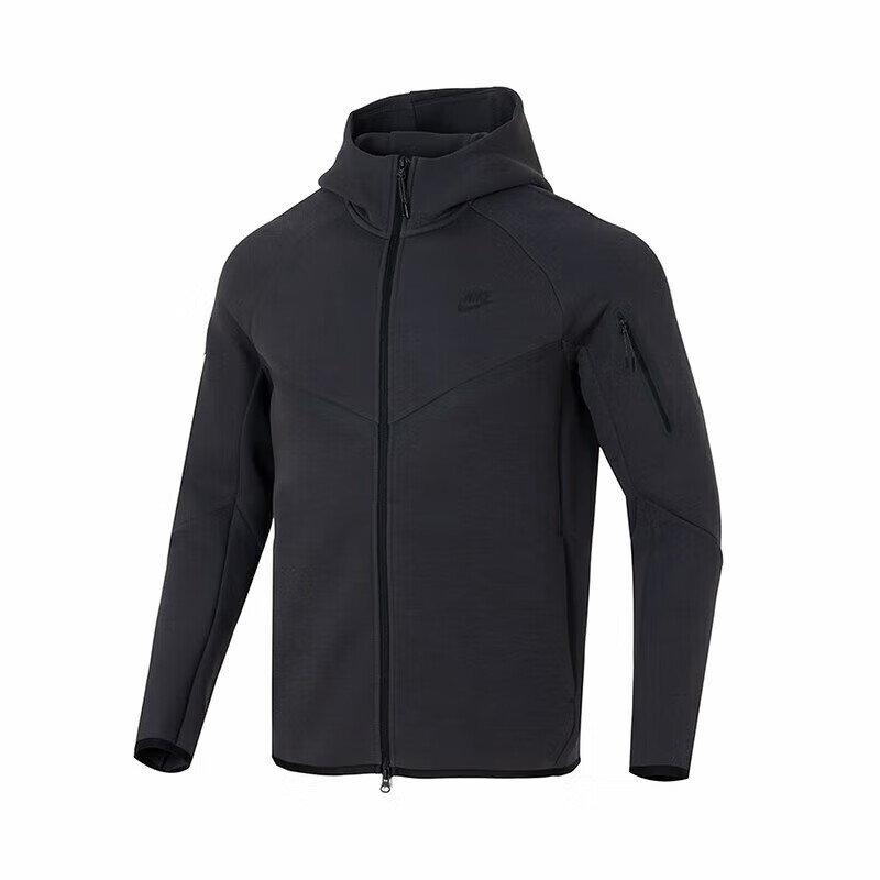 NIKE Men's Spring And Autumn Hooded Jacket, Casual Sports HV0950-060 Black, Size M