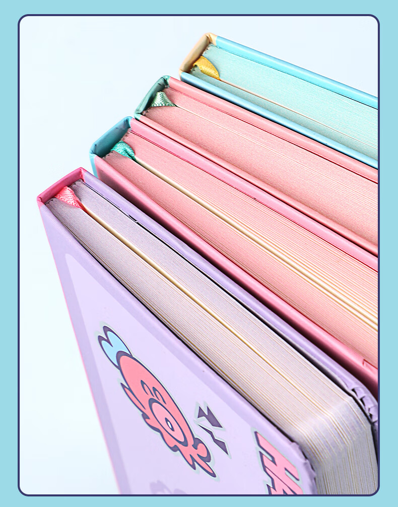 GuangBo X Sanrio Series Weekly Sticker Journal Pocket Notebook Grid Inner Pages Student Planner Clowns Fish Pink WO 80*156mm/72 Sheets KT81391 2
