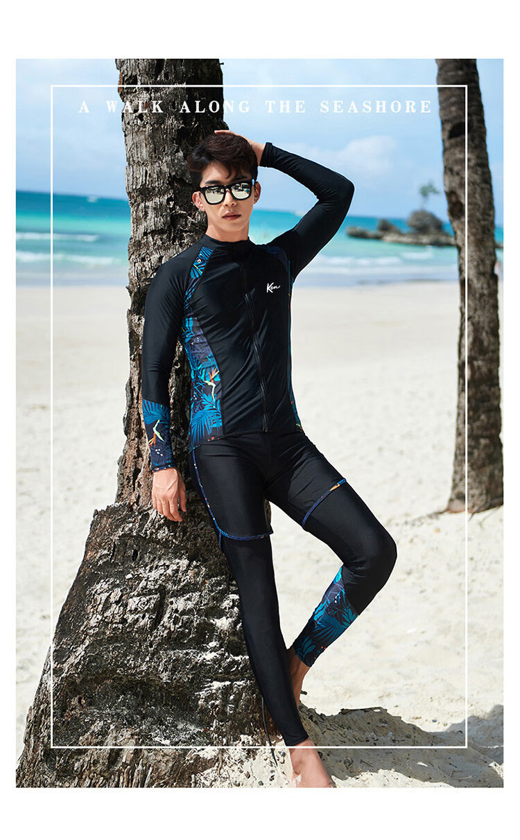 Barbie Couple's Wetsuits, Women's Two-Piece Long-Sleeve Sun Protection Jellyfish Suit, Snorkeling Suit, Surfing Suit Set, Slimming Swimwear 8