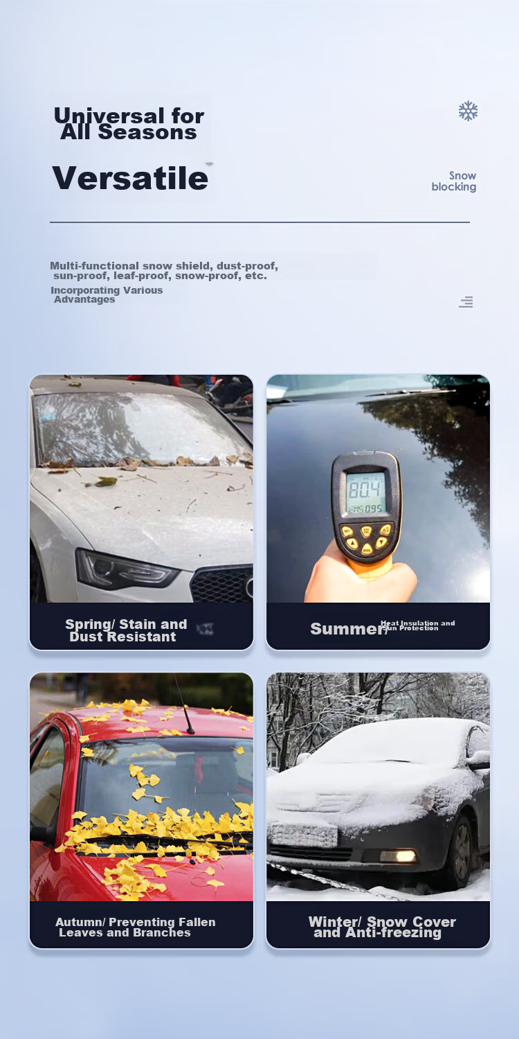 BIAZE Car Sunshade, Front Windshield Cover, Interior Heat Insulation Sunshade, Front Snow Cover, Car Window Light-Blocking Canopy 11