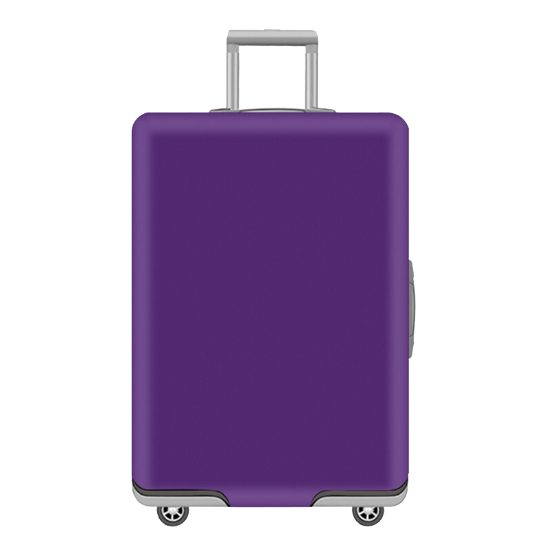 Banzheni Luggage Travel Case Protective Cover Elastic Suitcase Cover Dustproof Rain Cover Thickened Wear-Resistant Check-In Cover Purple Suitable for 19-Inch 20-Inch 21-Inch Suitcases
