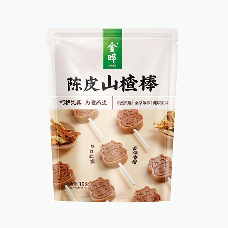 金晔 休闲零食 陈皮小牛山楂棒儿童零食独立小包装108g/袋