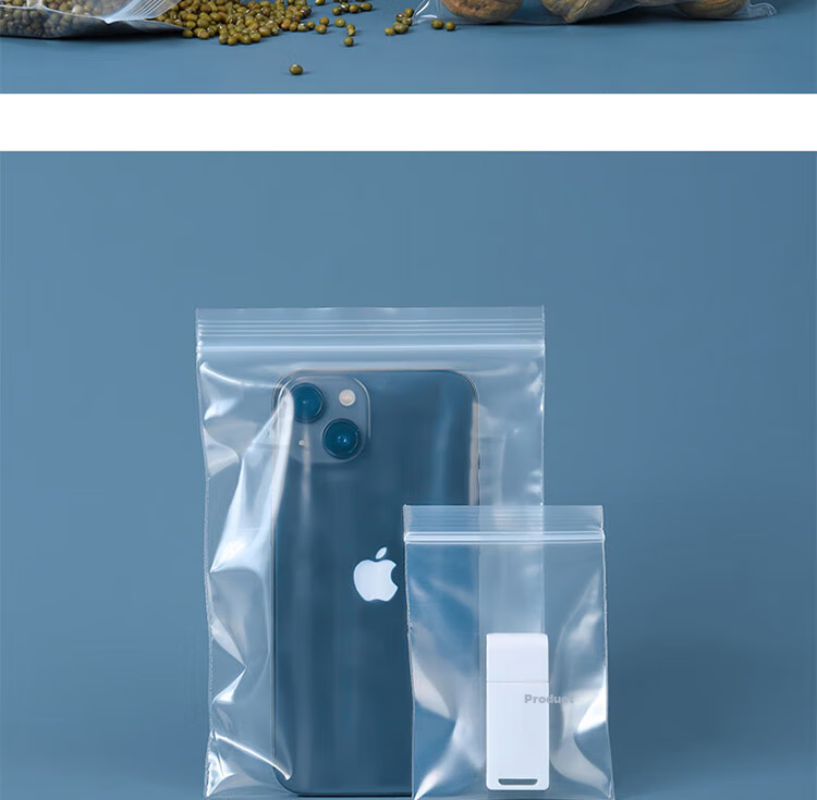 Meiji Food-Grade Sealed Bags, Medium Size, Tea Cake Compact Bags, Disposable Food Sealing Bags, 20cm×18cm×20 Pieces 11