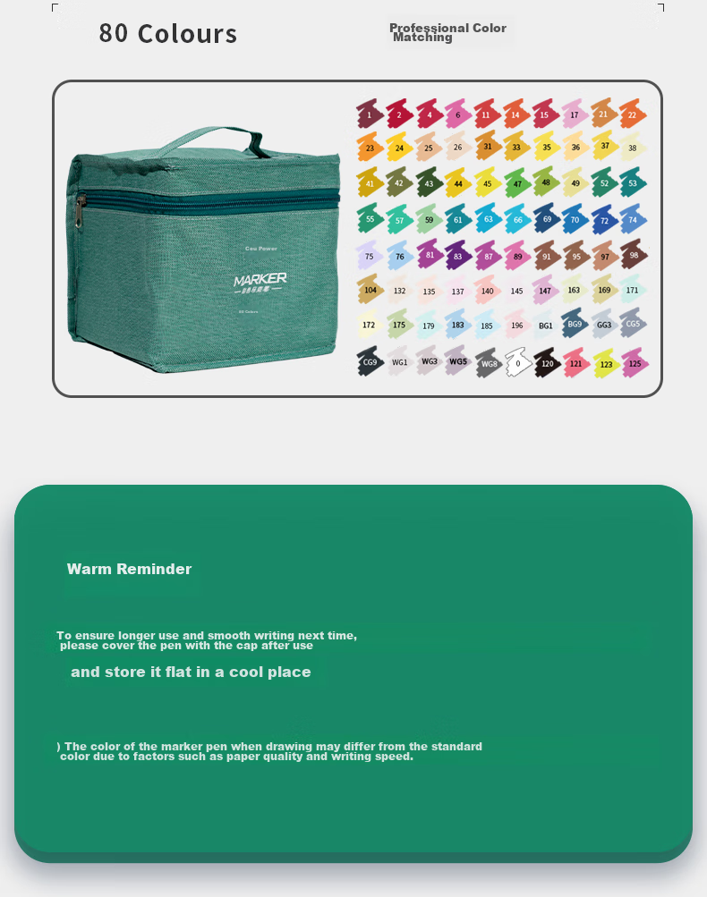 Deli [Back to School Stationery] 30-Color Dual-Tip Quick-Drying Alcohol Markers, Black Cloth Bag Packaging, Student Watercolor Pens, Art Colored Pencils, Drawing Hand-Drawn Tree Graffiti Birthday Gift, Beauty Educatio 21