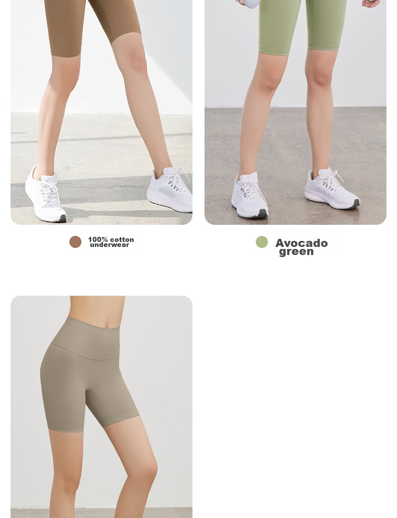 XUEXIMAN Yoga Pants for Women, One-Size High-Waisted Bike Shorts with Butt-Lifting Effect, Tight-Fitting Sports Fitness Shorts for Outdoor Wear 10