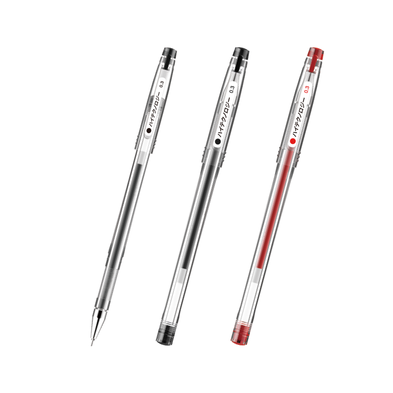 Genvana [12 Financial Pens] Stationery, 0.3mm Black Financial Gel Pen, Ultra-Thin Refill, Full Needle Tube, Water-Based Pen, Accounting Pen, Fine Tip Financial Bookkeeping Pen G-1333