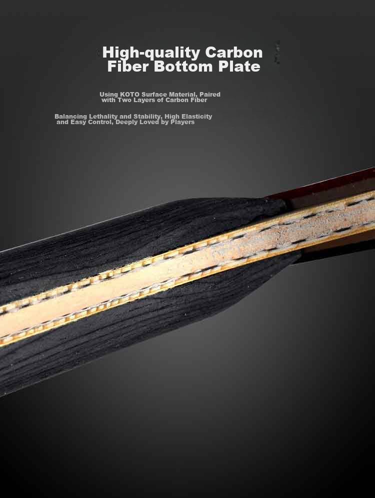 BUTTERFLY Butterfly Star Gift Box, Table Tennis Racket Upgraded Version with High Elasticity Carbon Fiber 5
