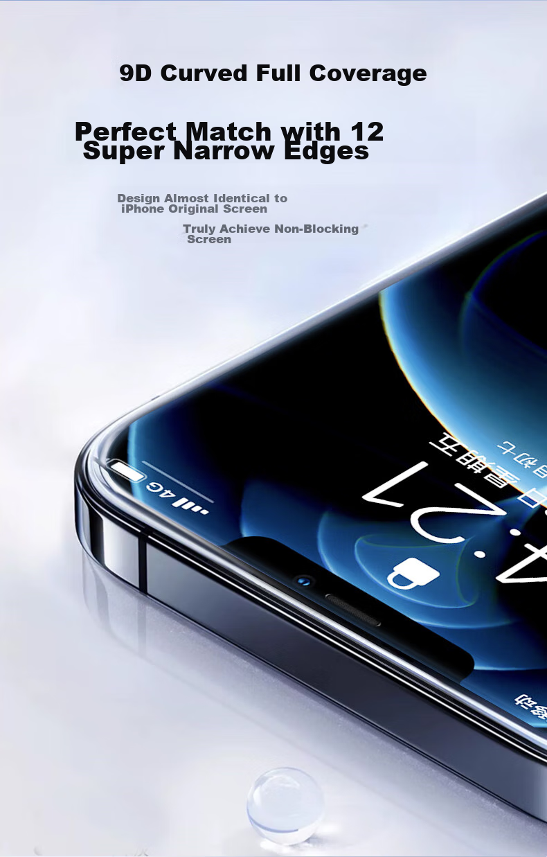 DIVI [Super Value 2-Pack] Tempered Glass Screen Protector for Apple IPhone 12/12 Pro, Dust-Proof, Shatterproof, Anti-Fingerprint, Ultra-Thin, Full Coverage, Dust-Free Installation Film 8