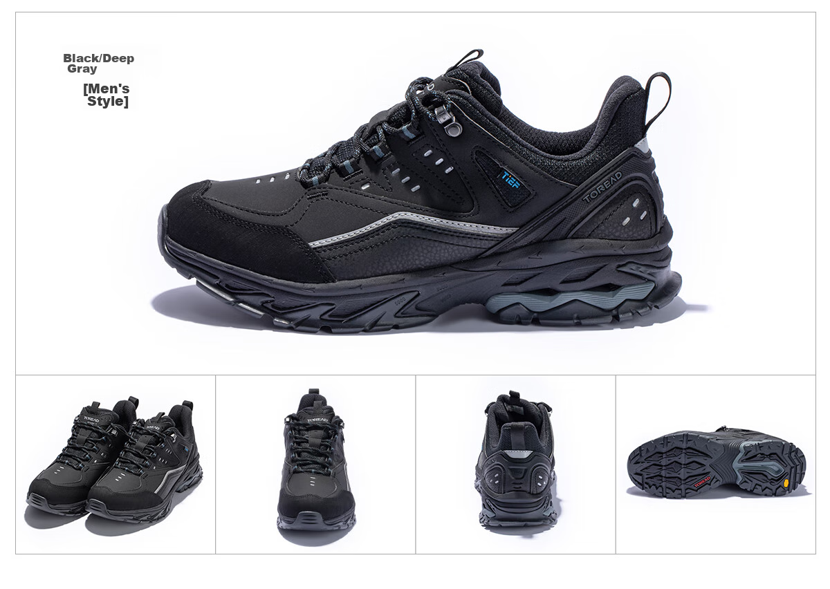 TOREAD Waterproof Hiking Shoes, Autumn/winter Couple Non-Slip Warm Mountaineering Boots, Outdoor Trail Running Shoes TFAACN91965 14