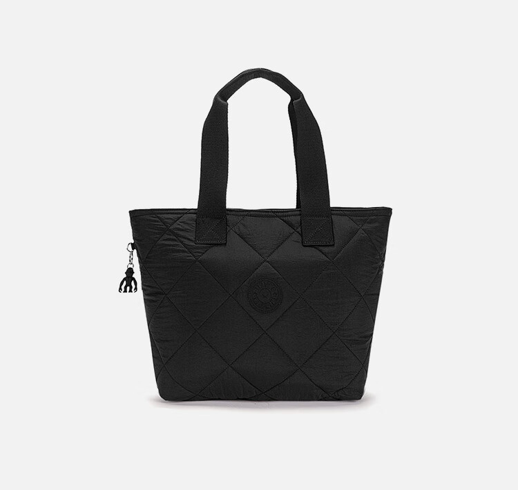 Kipling Large Capacity Fashion Trendy Tote Bag IRICA Vast Padded Black Birthday Gift Festival Present 2