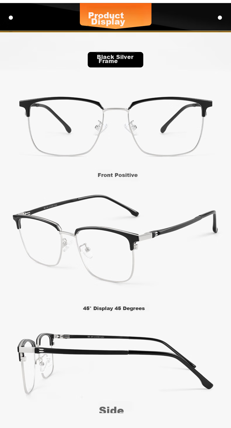 Bertha East China Sea Natural Crystal Lens Brand Reading Glasses for Men, Stone Eyeglasses, High-End Clear Anti-Scratch Wear-Resistant, Gift for Father 15