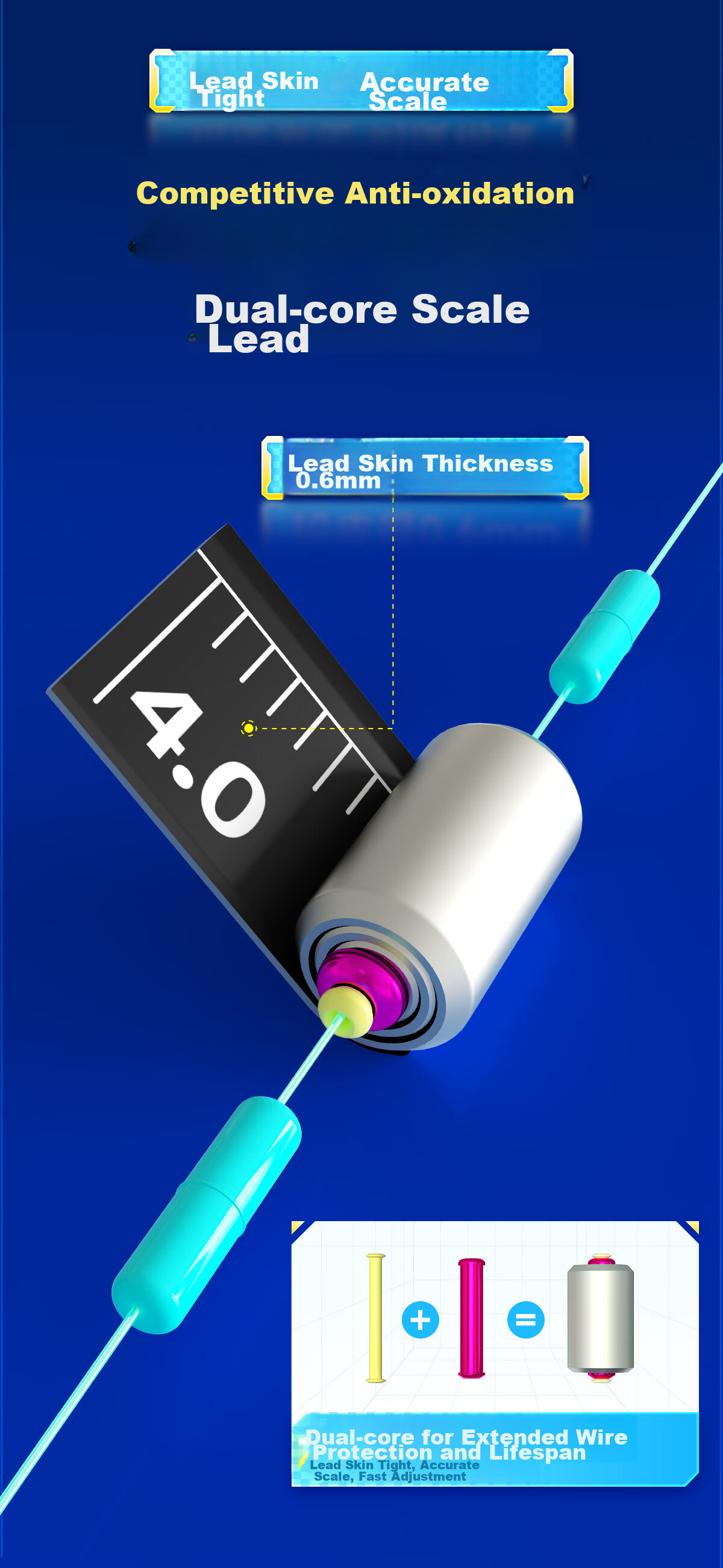 Xiaofengxian Pre-Tied Fishing Line Set, Main Line, Nylon Line, Size 1.5, 6.3 Meters Per Roll, 3 Rolls in Total 11