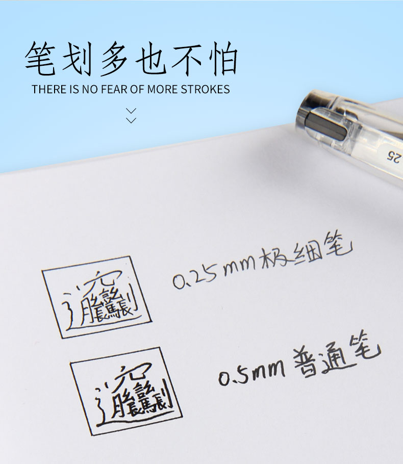 Genvana [12 Financial Pens] Stationery, 0.3mm Black Financial Gel Pen, Ultra-Thin Refill, Full Needle Tube, Water-Based Pen, Accounting Pen, Fine Tip Financial Bookkeeping Pen G-1333 5