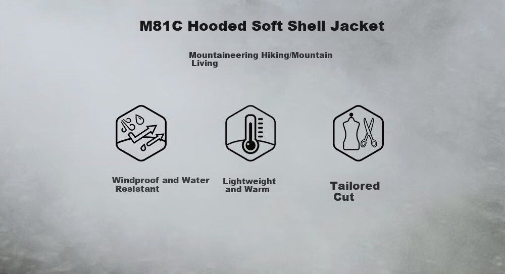 KAILAS M8 IC Hooded Softshell Jacket Men Fleece Warm Breathable Stretch Durable Windproof Hiking Coat Autumn Winter 3