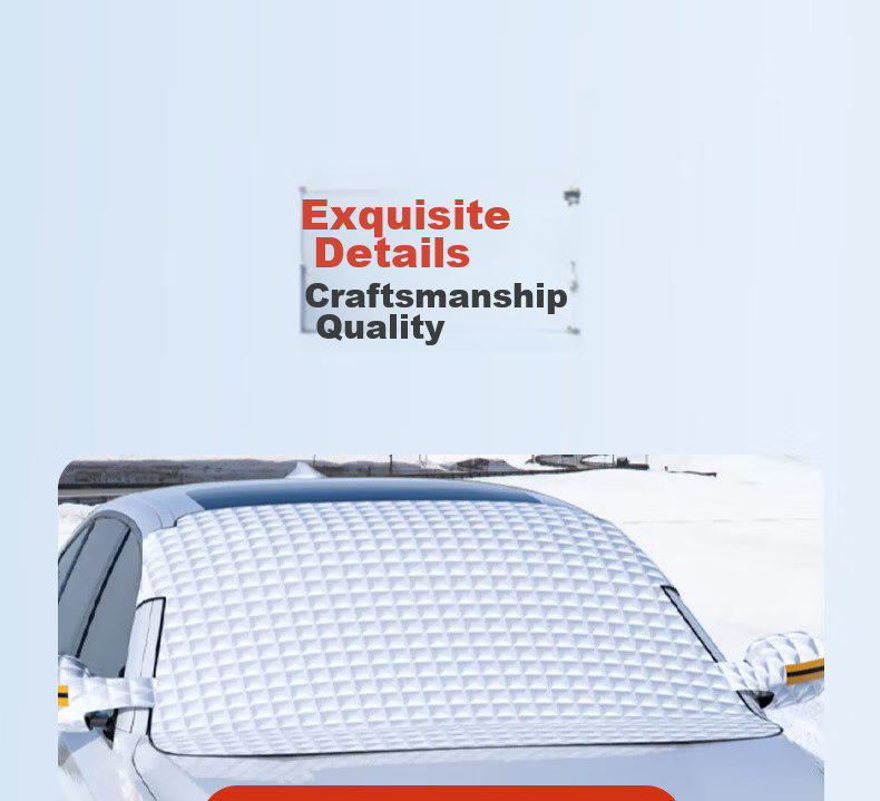 Xianniao Car Front Windshield Snow Cover, Thickened Half Cover, Winter Season Anti-Snow, Anti-Frost, Anti-Freezing Glass Cover 13