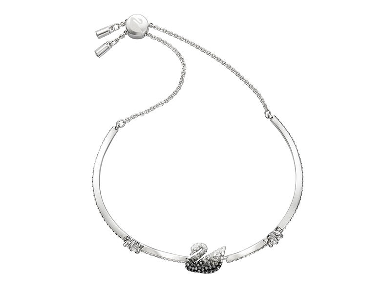 SWAROVSKI SWAN Black and White Gradient Swan Bracelet Women's New Year Birthday Gift 5614119 5