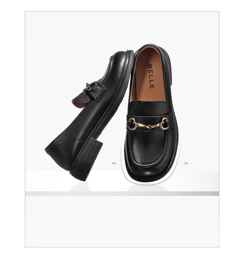 Belle Horsebit Loafers Women Spring 2026 Flat Versatile Shoes Z3B1DAA6 Black Size 34 3