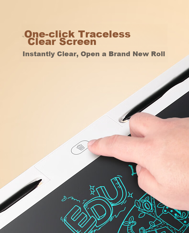 Newsmy 28-Inch Colorful Rechargeable High-Brightness LCD Large Screen Electronic Whiteboard Writing Pad Children's Drawing Board Office Writing And Drawing Tablet for Boys And Girls, Children's Day Birthday Gift Black 14