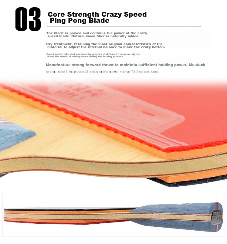 DHS Table Tennis Racket Kuangbiao Gift Box, Straight Handle Single Racket, Double-Sided Reverse Rubber, Birthday Mid-Autumn Festival Gift NO.1 6