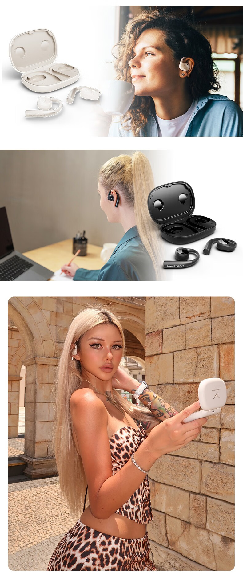Beyerdynamic AMIRON 200 Bluetooth Open-Back Ear-Hook OWS Headphones Sports Running Long Battery Life Comfortable Black [Gift Recommendation] 6