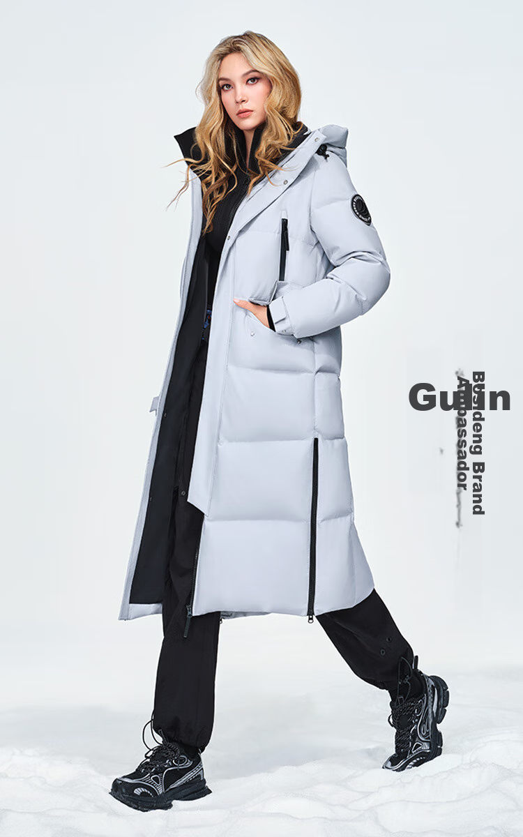 BOSIDENG [Guan Aideng Style] Extreme Cold Goose down Jacket for Men And Women, Couples Matching Long Hooded Warm Coat 1