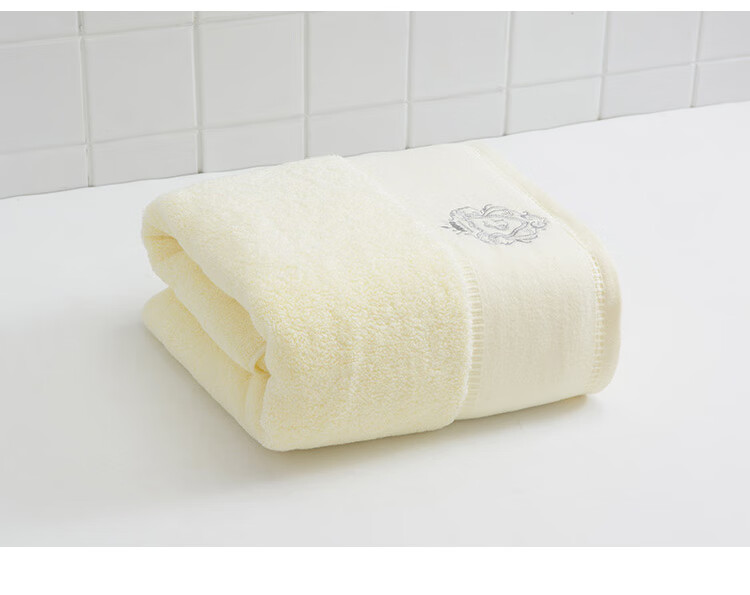 Grace Pure Cotton Antibacterial And Anti-Mite Bath Towel, Embroidered High-Quality Strong Absorbent Thick Large Bath Towel for Men And Women, Sports 800g 6