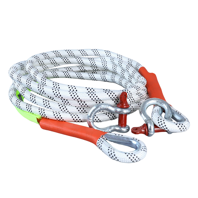 Ansell Car Tow Rope Outdoor Emergency Heavy-Duty Binding Rope with Steel Buckle 5m 10 Ton 8K00232