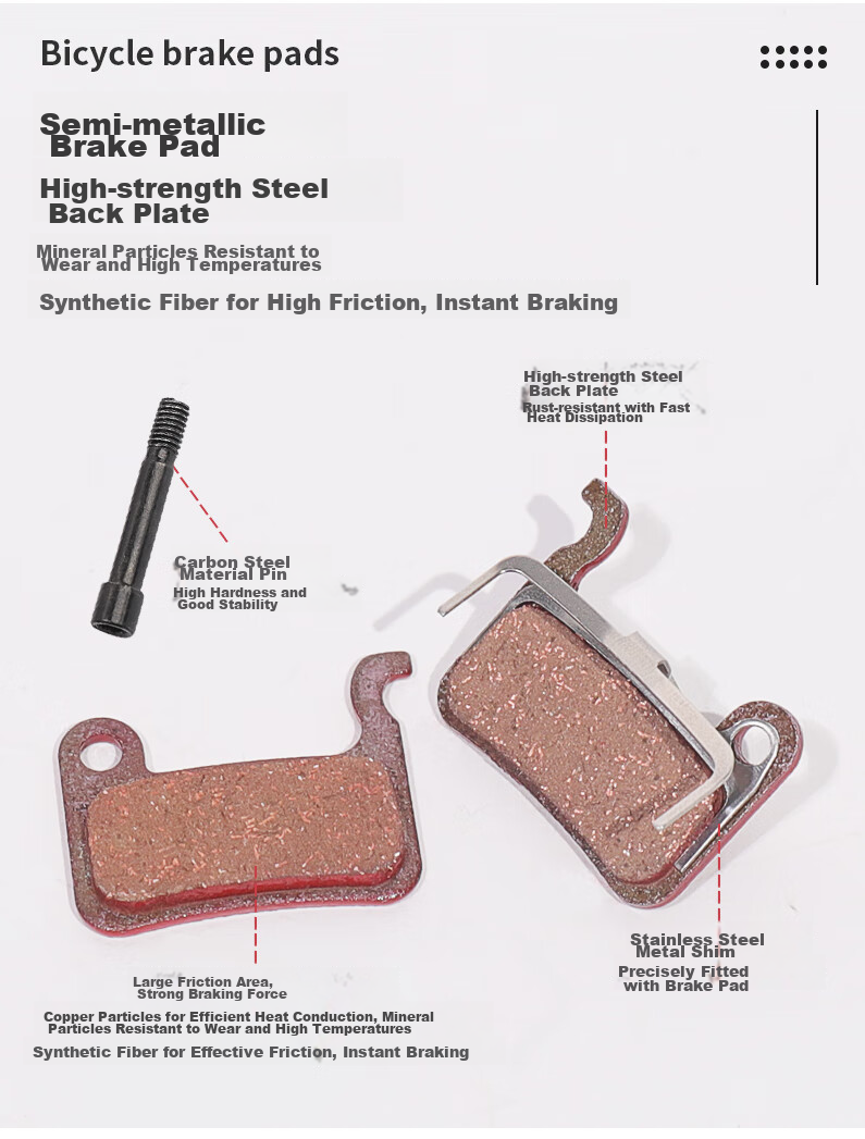LEBYCLE Mountain Bike Electric Bicycle Clamp Set Brake Pads Front And Rear Disc Brake Conversion Kit Universal Permanence Complete Set 3