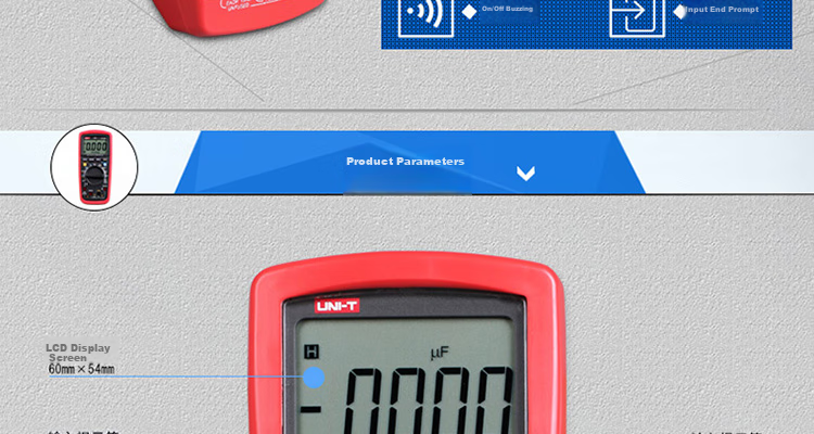 UNI-T UT58A Large Digital Multimeter, Universal Meter for Home Use, Electrician's Meter, Multi-Function Meter 11