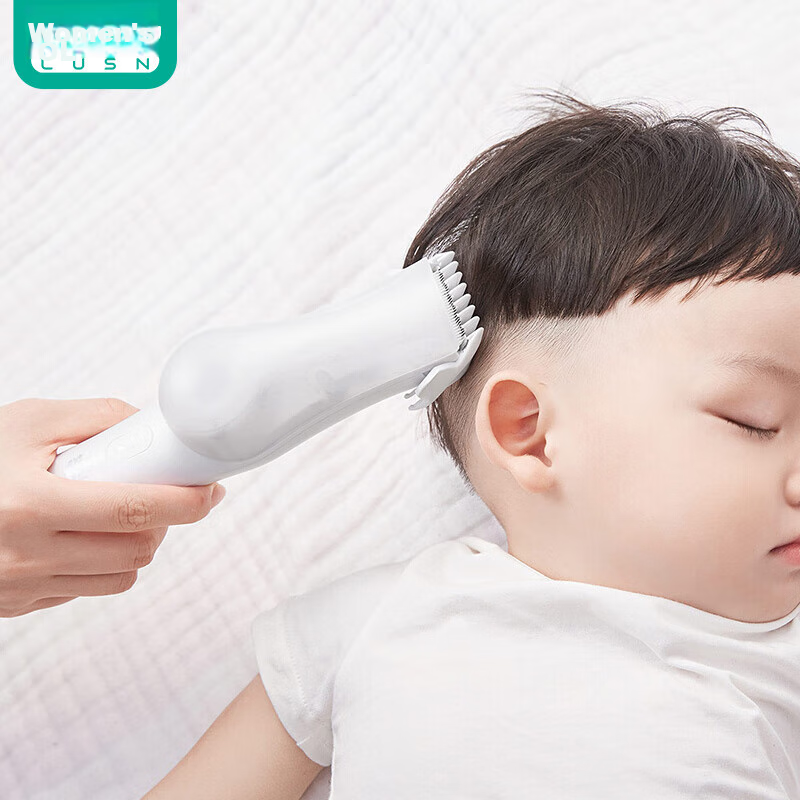 LUSN Baby Hair Clipper, Quiet Automatic Hair Suction, Infant Hair Trimmer, Newborn Child Electric Shaver, Hair Cutting Tool