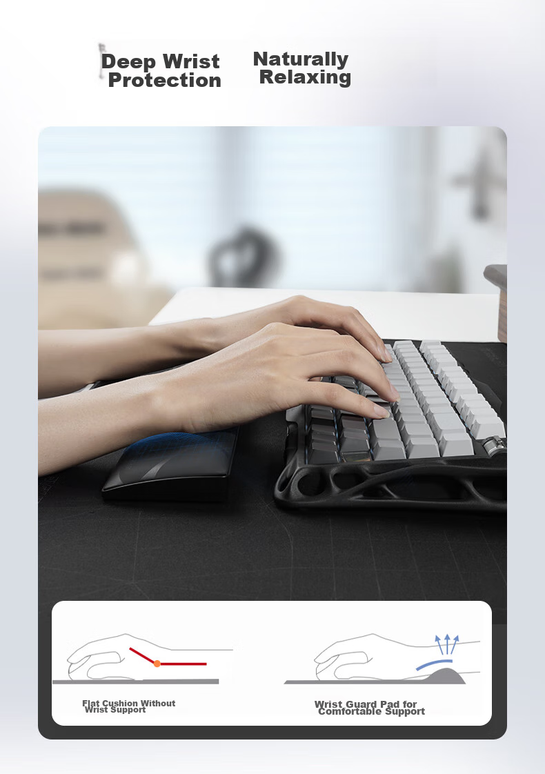 GravaStar Keyboard Accessory, Rectangular Mouse Pad, Black 3