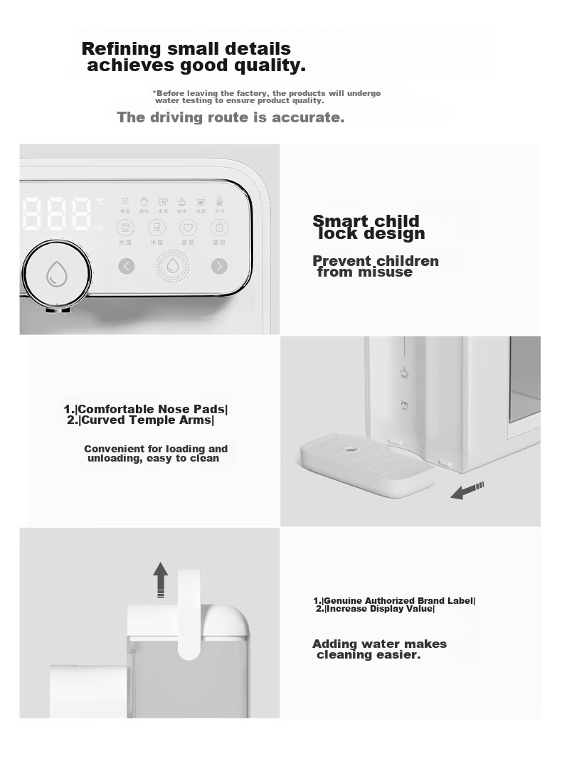 JMEY Instant Hot Water Dispenser, Home Countertop Instant Hot Water Machine, Small Desktop Drinking And Boiling All-In Milk Maker, Electric Kettle, Portable Water Boiler, Thermos Cup W3 Single Unit 13