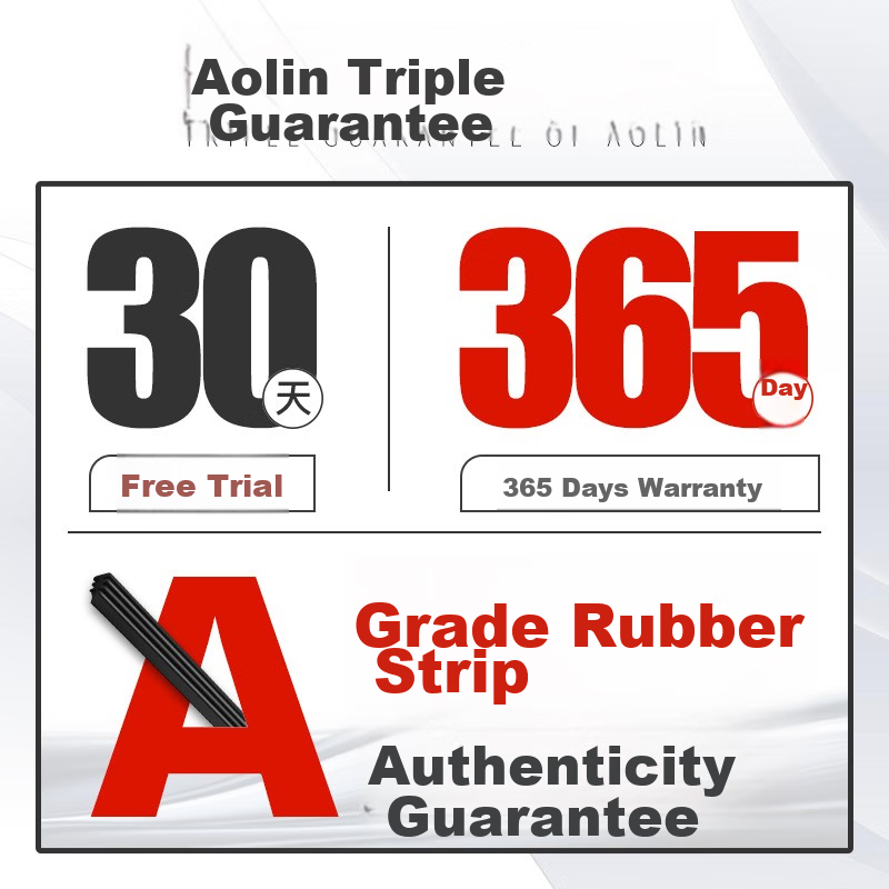 Aolin Boneless Wiper Blades for Ford New Transit Connect [2017 Model-Present], Windshield Wipers/wiper Blades Rubber Strips 30/28