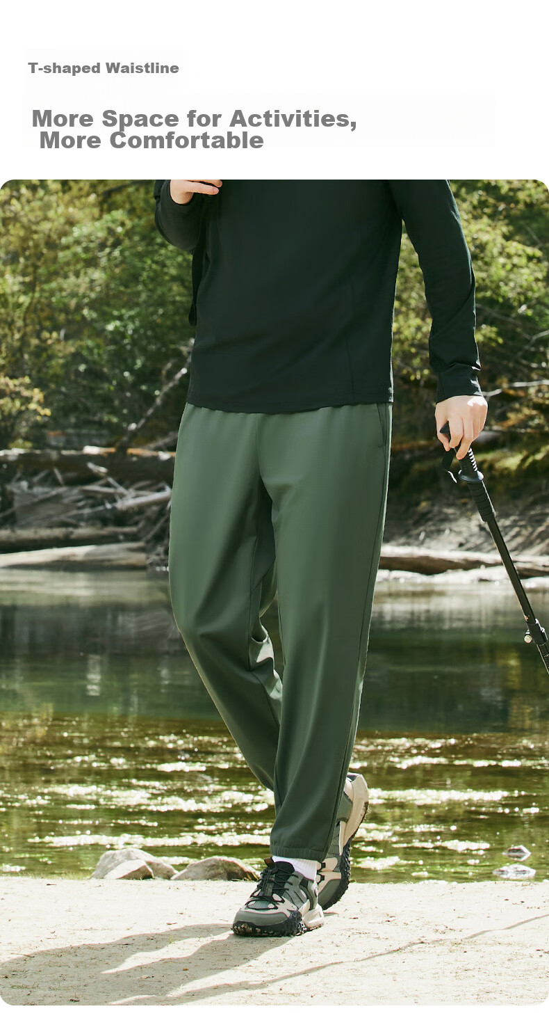TECTOP Casual Pants, Lightweight Outdoor Men's Breathable Trousers, 2422151ZZ Men's Classic Black XL 12