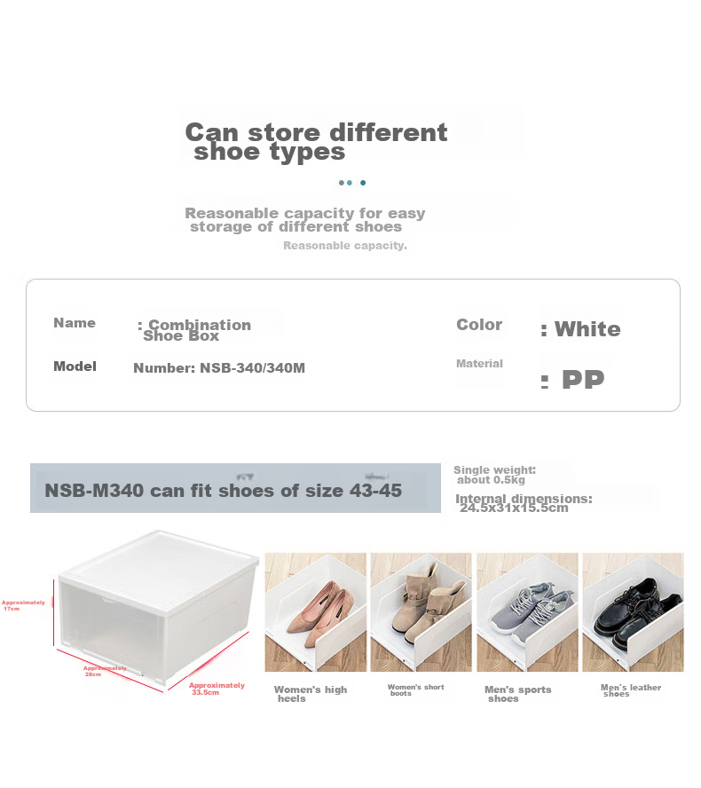 IRIS Transparent Shoe Box Storage Container, Large Stackable Shoe Rack, Dustproof Shoe Cabinet, Eco-Friendly Plastic Flip-Top Storage Box, Alice 5