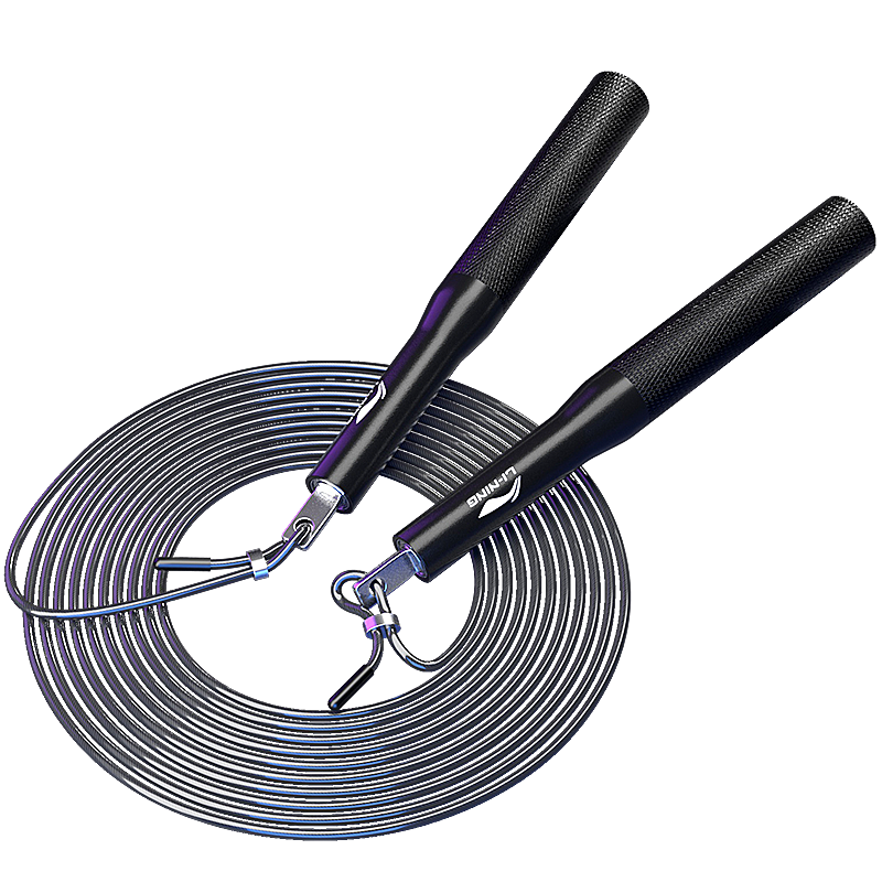 Li-Ning Metal Bearing Speed Jump Rope for Competition, High School Entrance Exam, Professional Steel Wire Rope for Children And Middle School Students, Triple Jump Rope