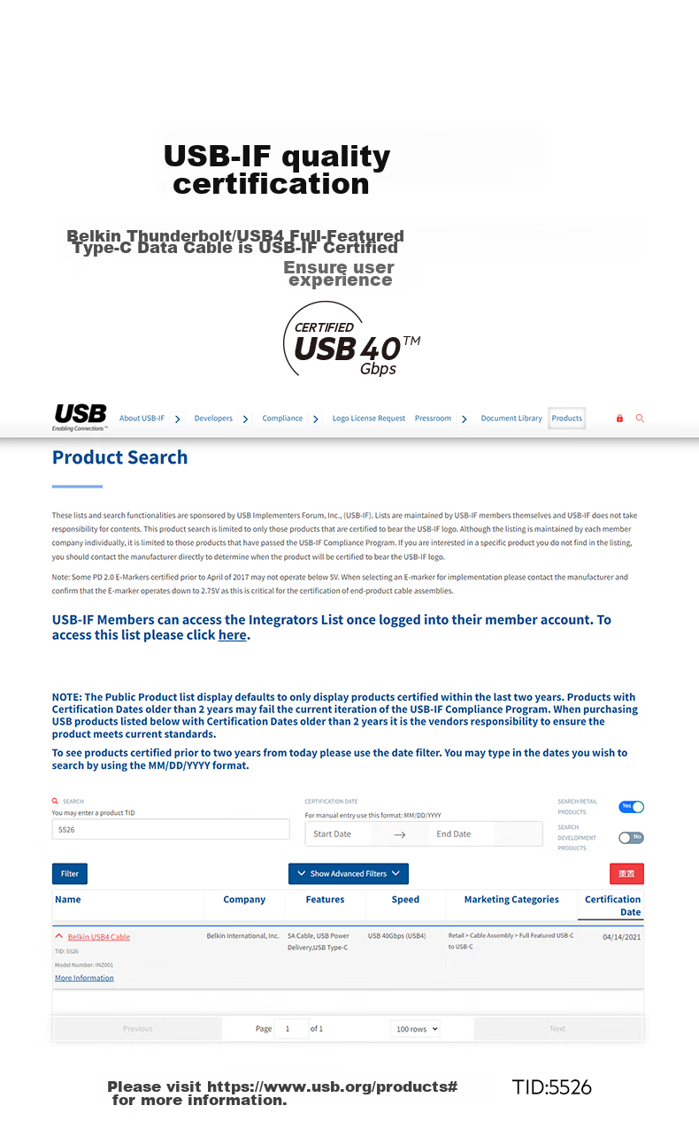 BELKIN Thunderbolt 4 Data Cable, Intel Certified, PD Fast Charging 100W, Type-C Male to Male Video Transmission, Charging Cord, 1 Meter Passive, INZ003 15