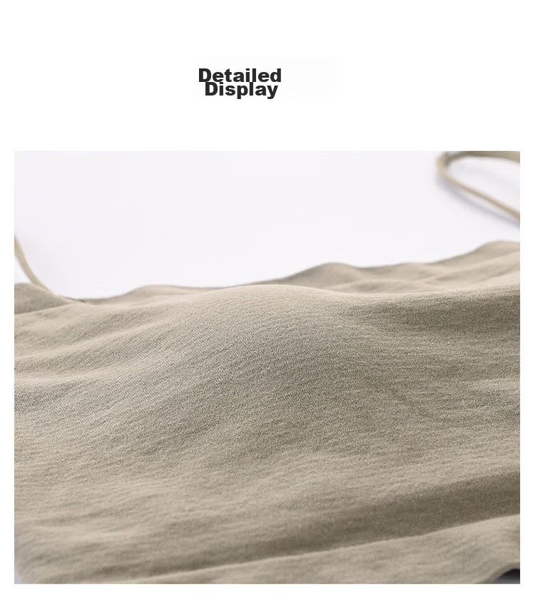 LangSha Women's Camisole Tank Top with Built-In Bra Pads And Chest Pads, Sexy Undershirt, 2-Pack, White + Khaki, One Size Fits All 15