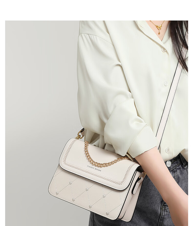 Viney Leather Handbag, Women's Stylish Crossbody Small Square Bag, Light Luxury Shoulder Bag, Practical Birthday And Mother's Day Gift for Mom 4