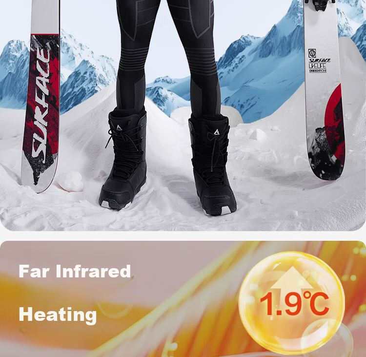 JD Original Yuxue 300 Compression Quick-Dry Thermal Underwear for Men, Warm Base Layer for Skiing, Mountaineering, And Outdoor Sports, Dark Gray M 14