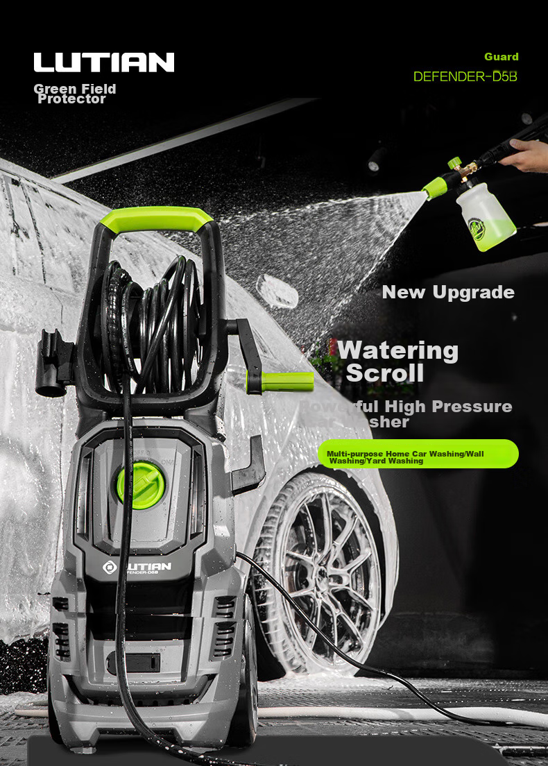 LUTIAN High-Pressure Car Washer, Garden Cleaning, Household Car Washing Water Gun, High-Power Cleaning Machine Spray Gun, Floor Washing Guardian D6B 2