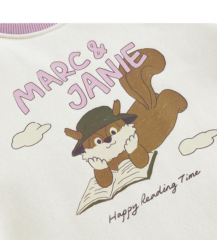 MARC&JANIE Baby Cute Squirrel Contrast Color Romper Infant Onesie Bodysuit Spring 2025 Style 250077 10
