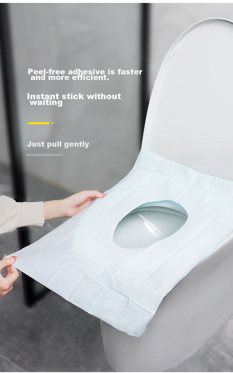 JOYTOUR Disposable Toilet Seat Covers for Pregnant Women And Travelers, Individually Wrapped, 50 Pieces Per Pack 3